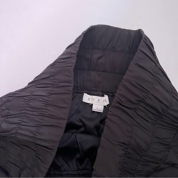 Black Paper Bag Waist Shorts - Picture 8 of 10